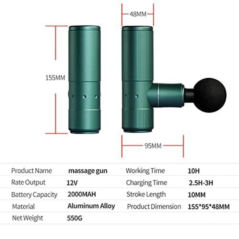 BLD-806 12W Mini Fascia Gun – Muscle Massager Pain Relief