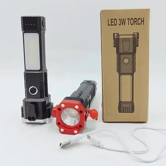 Multifunctional 8-in-1 Portable Torch – Ultra Bright LED Flashlight
